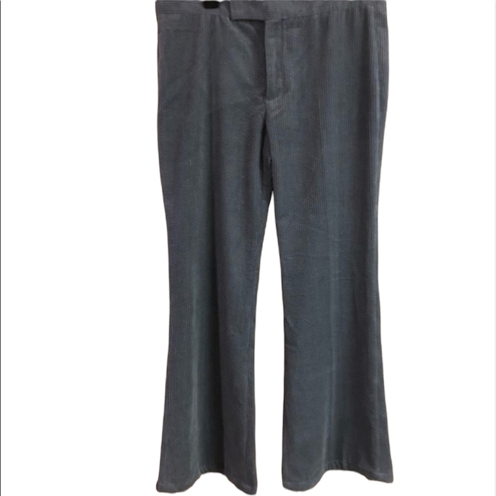 Zara Woman blue flare leg corduroy pants woman’s size large